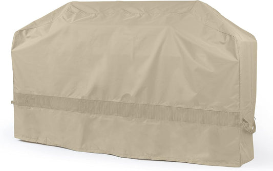 Elite Khaki BBQ Island Cover - Heavy Duty, Weather Resistant