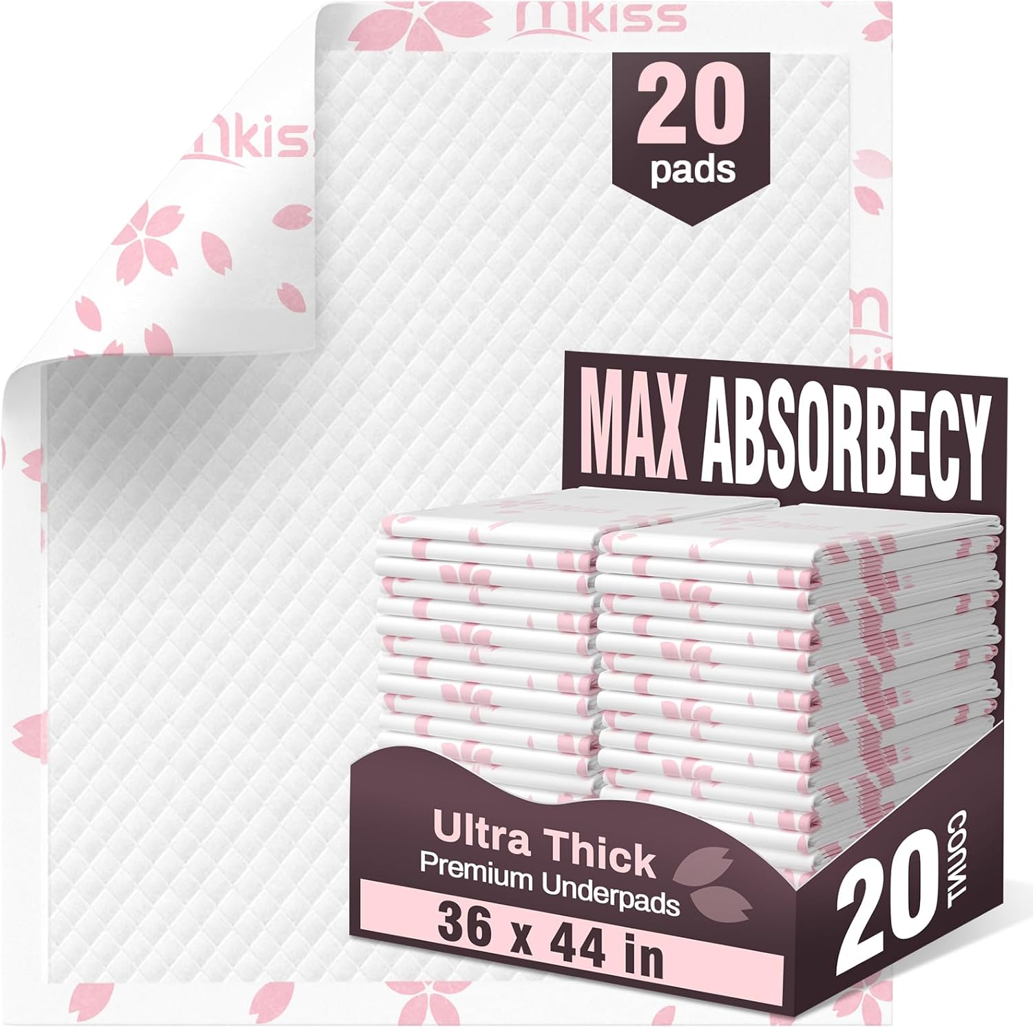 MKISS Heavy Duty Incontinence Underpads for All Ages