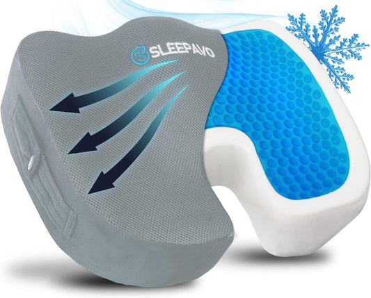 Sleepavo Cooling Gel Seat Cushion - Pain Relief