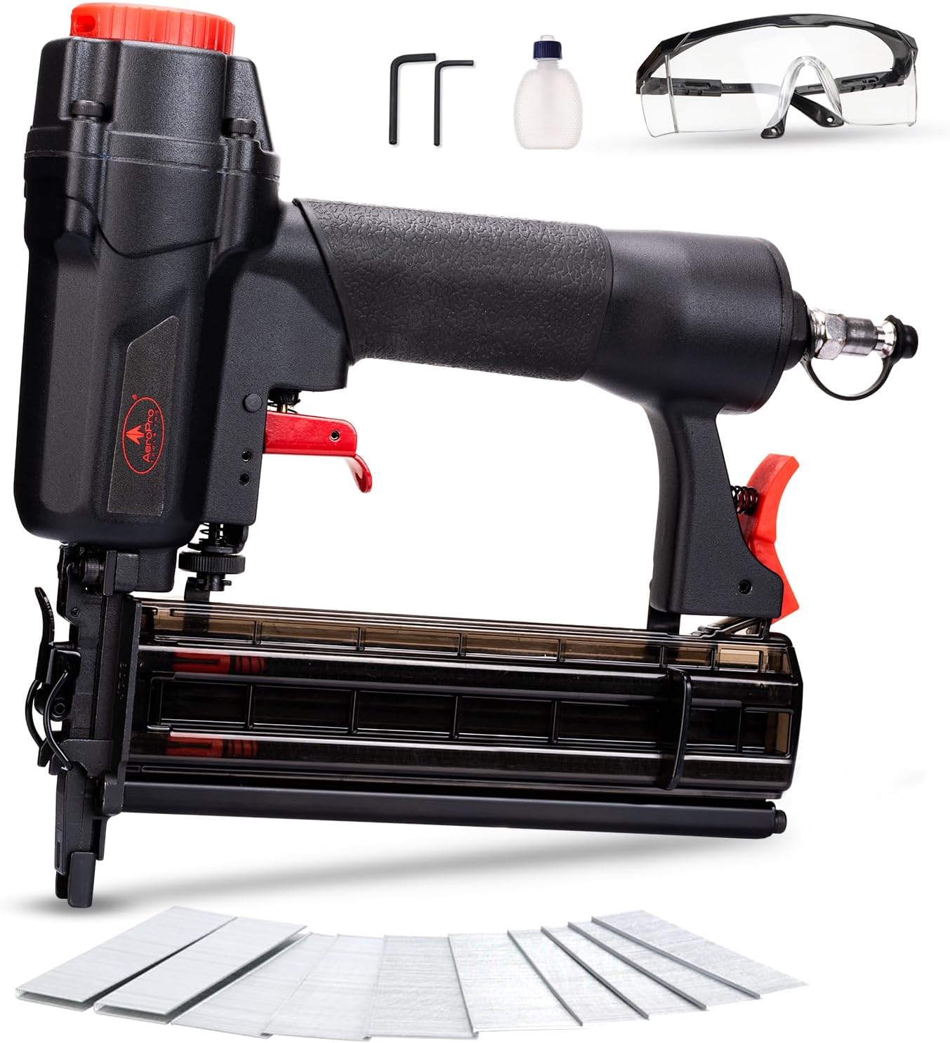 AEROPRO Tools Pneumatic Brad Nailer for DIY and Woodworking