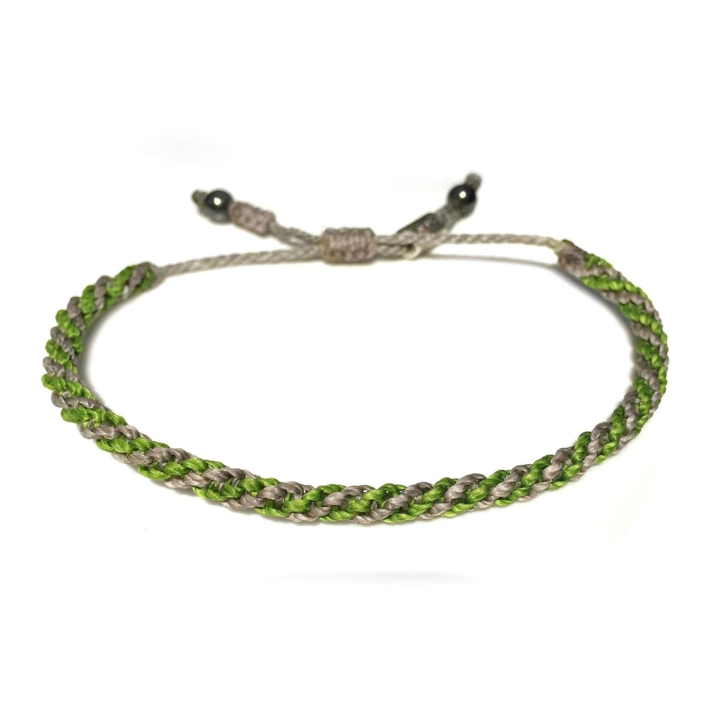 Gray Green Sailor Rope Bracelet for Unisex Nautical Style