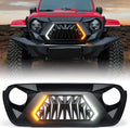 Xprite Front Grill Replacement for 2018-2025 Jeep Wrangler JL JLU