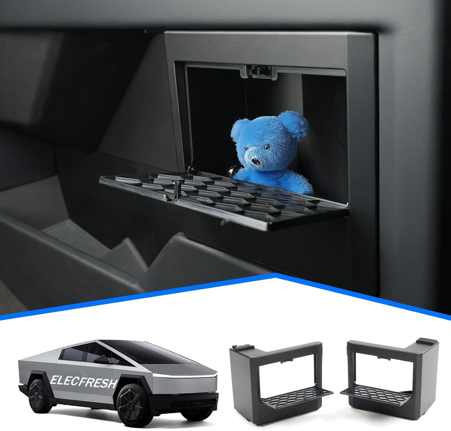 Elecfresh Door Built-in Hidden Storage Organizer for Cybertruck