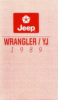 1989 Jeep Wrangler Owners Manual - Bishko Autobooks