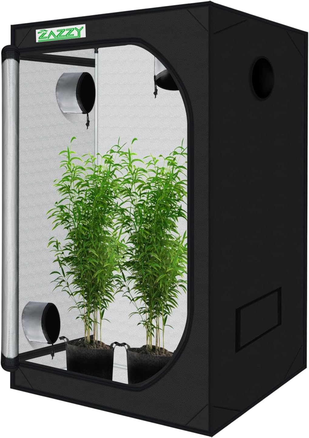 Zazzy Grow Tent 48x48x78 for Indoor Plant Hydroponics Setup