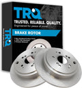 TRQ Rear Brake Rotors Set Compatible with 2001-2006 Acura MDX