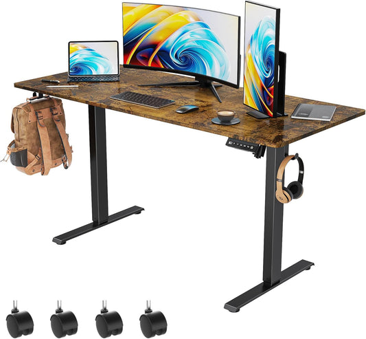 55 x 24 inch Electric Standing Desk with Adjustable Height