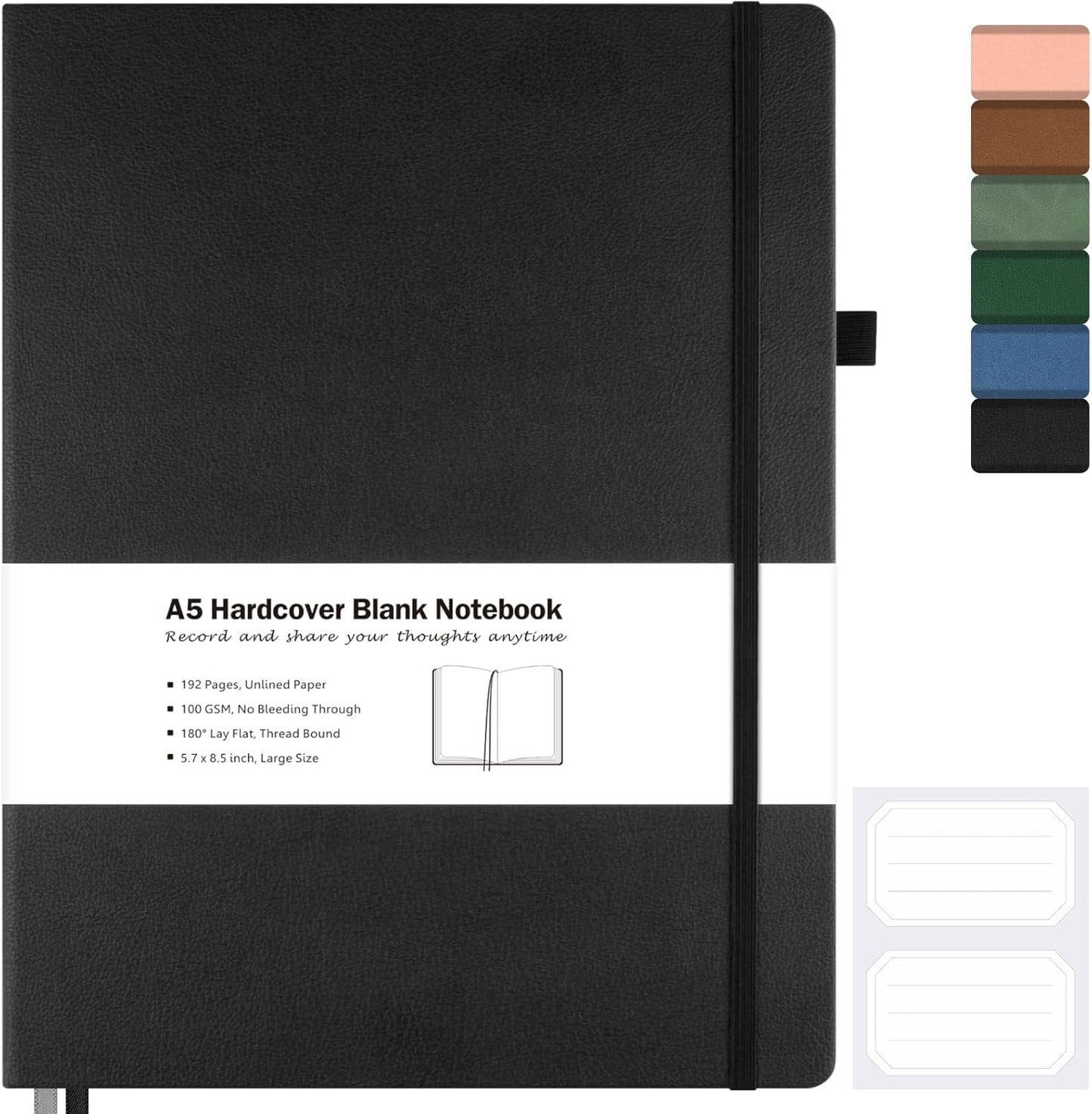 MALEDEN Hardcover Sketchbook - No Bleed, Thick Paper, Lay Flat