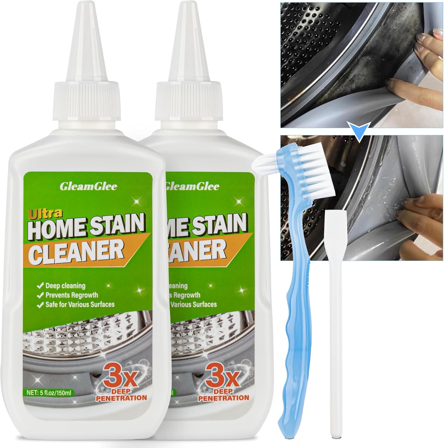 GleamGlee 2-Pack Gasket Cleaner - Heavy Duty Solution