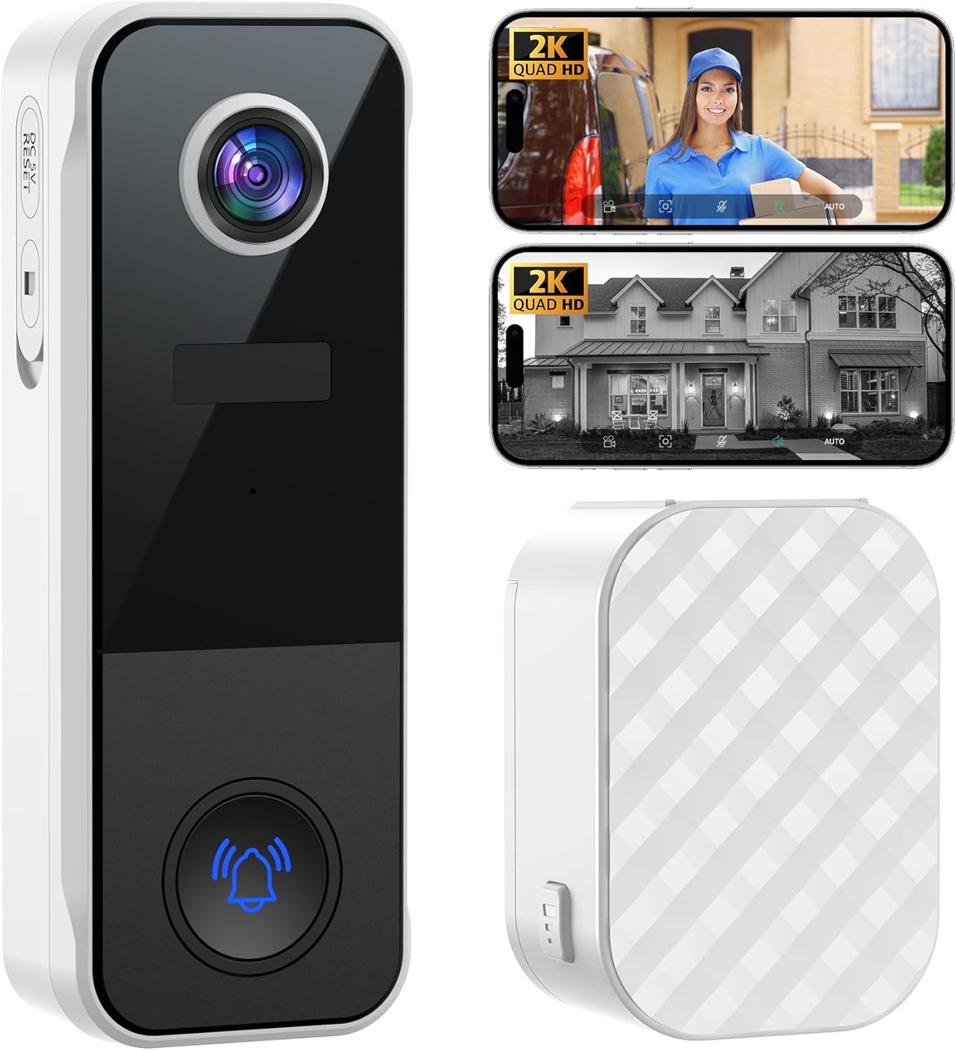 Ankway 3MP Video Doorbell: 2K Wireless Clarity