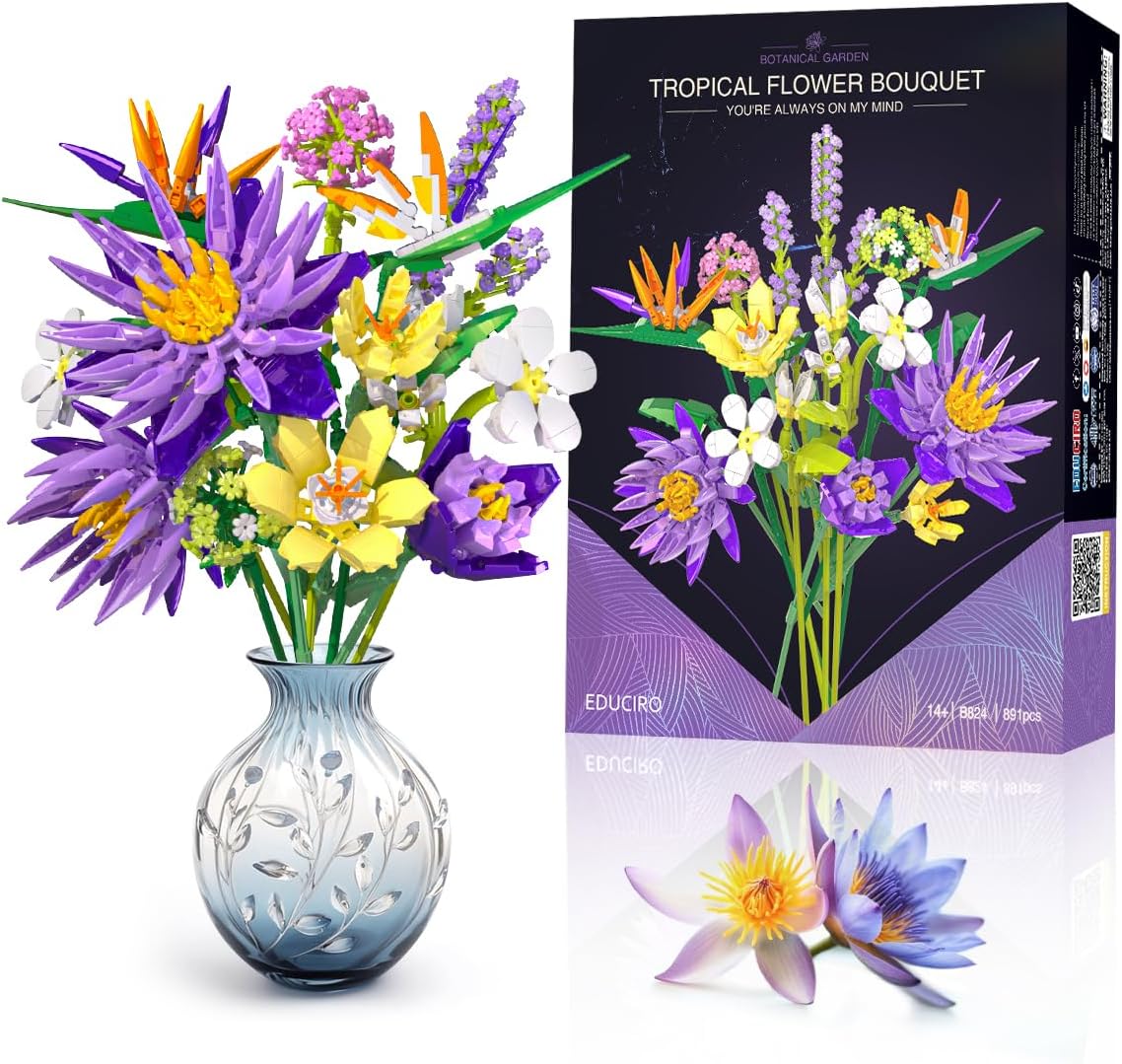 Botanical Bouquet Building Set - Home Deco Floral Gift