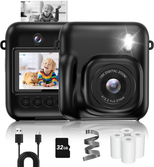 48MP Dual-Lens Instant Print Kids Camera - Perfect Gift!