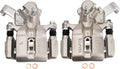 TRQ Rear Brake Caliper Set for 2007-2013 Suzuki SX4 Vehicles