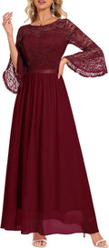Wedtrend Women's Formal Dress Bell Sleeve Maxi - Elegant Guest Gown