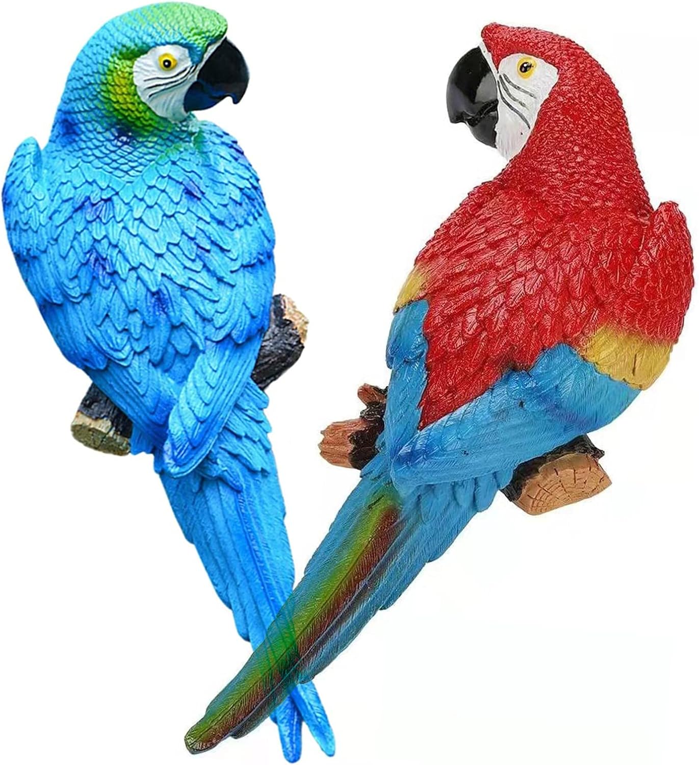 Lifelike Parrot Statues for Tropical Outdoor Decor and Gardens