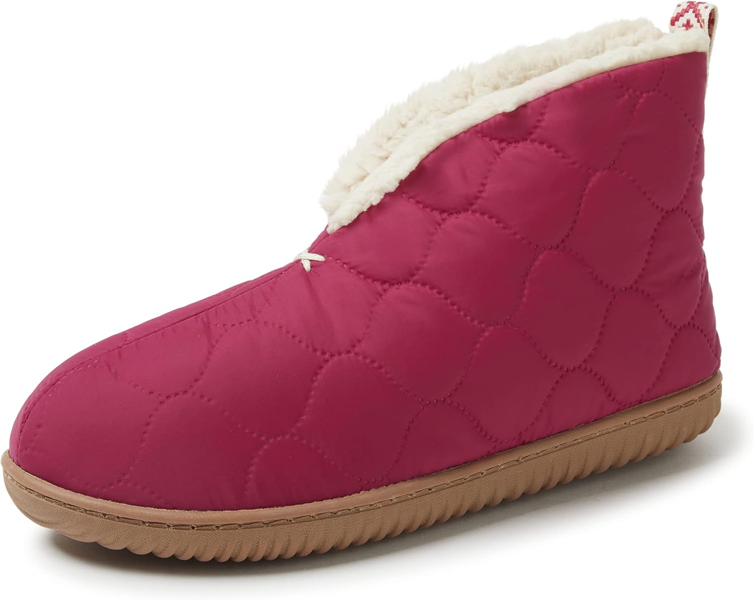 Dearfoams Women's Warm Up Bootie Slipper for Cozy Comfort