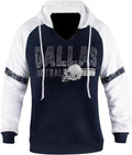 Womens Football City Fans V Neck Raglan Hoodies by Fansamer