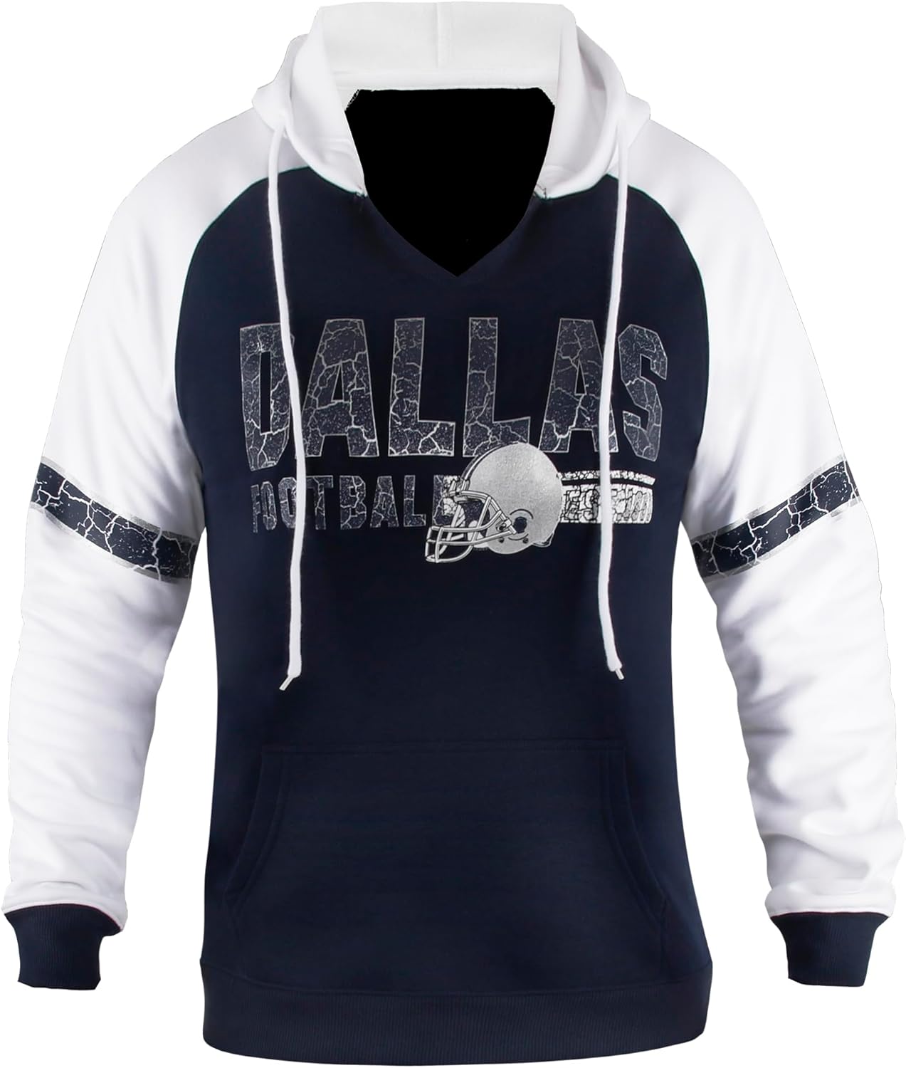 Womens Football City Fans V Neck Raglan Hoodies by Fansamer
