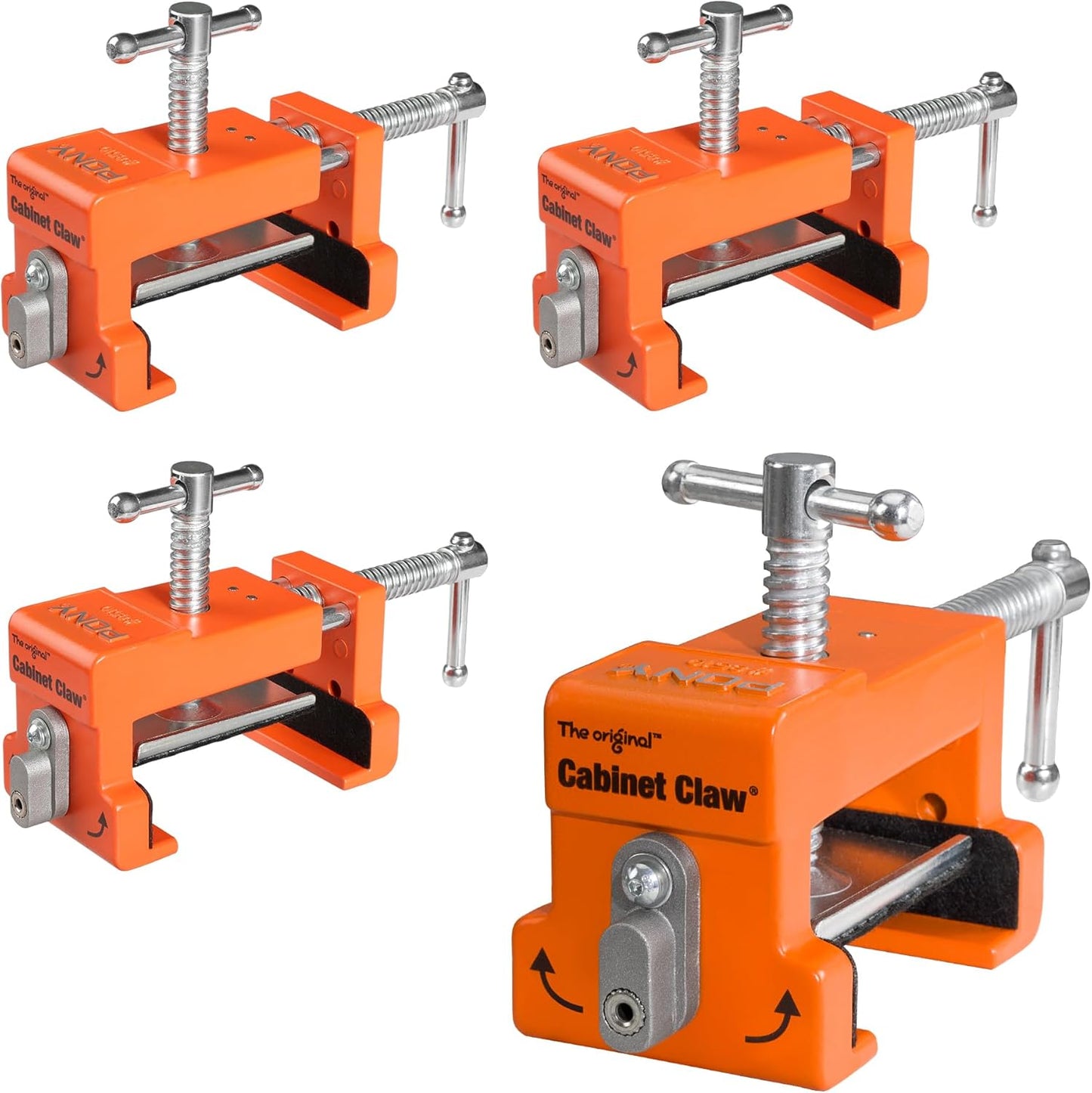 PONY 4-Pack Cabinet Clamps for Quick and Easy Cabinet Installation