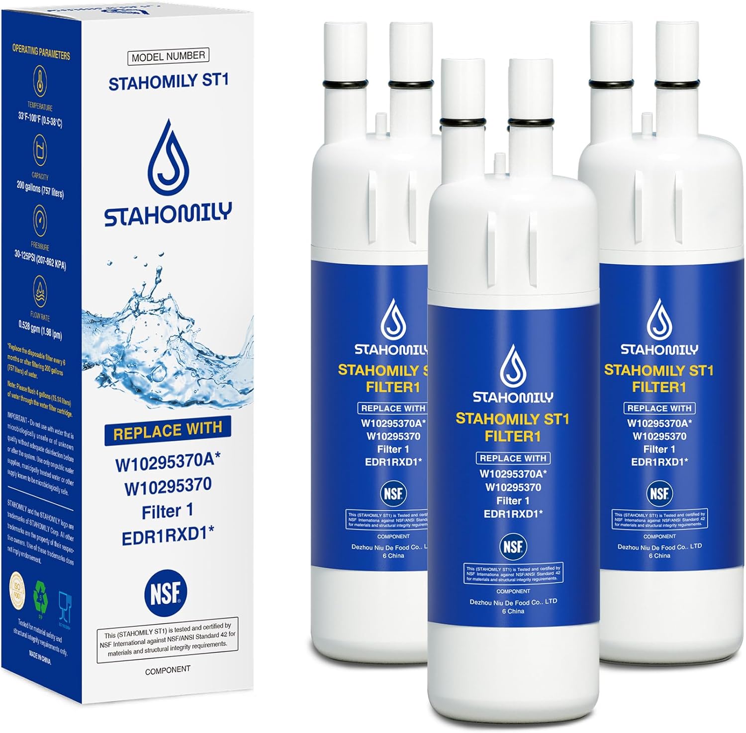 EDR1RXD1 Water Filter Replacement for Whirlpool & Kenmore