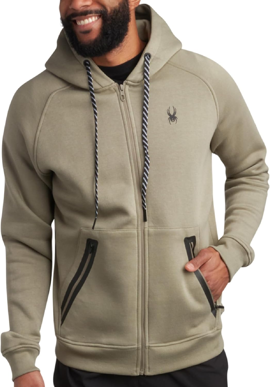 Spyder Mens Zip Up Hoodie for Performance and Comfort