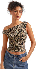 SUUKSESS Women Off Shoulder Tops Sleeveless Crop Tank - Y2K Fit