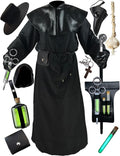 Plague Doctor Costume Cloak Robe - Complete Renaissance Halloween Set