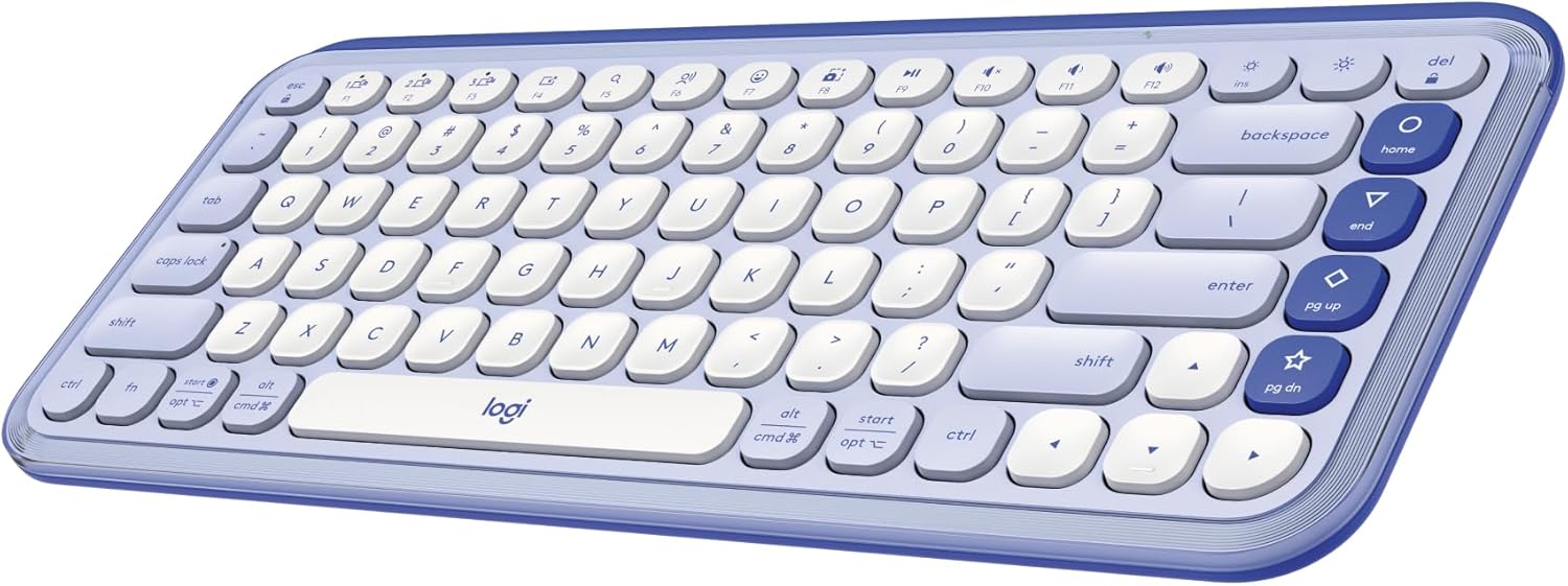 Logitech POP ICON KEYS Wireless Bluetooth Keyboard for Comfort