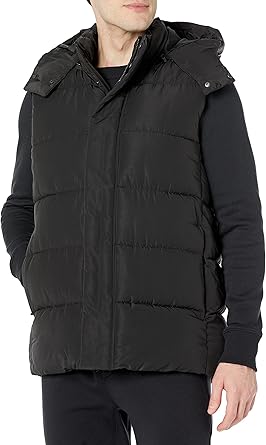 Men's Relaxed-Fit Water Repellent Puffer Vest for Comfort