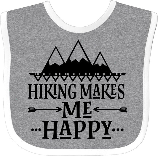 Hiking Happiness Mountain Baby Bib