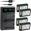 Kastar 4-Pack Battery and LTD2 USB Charger Replacement for Fujifilm