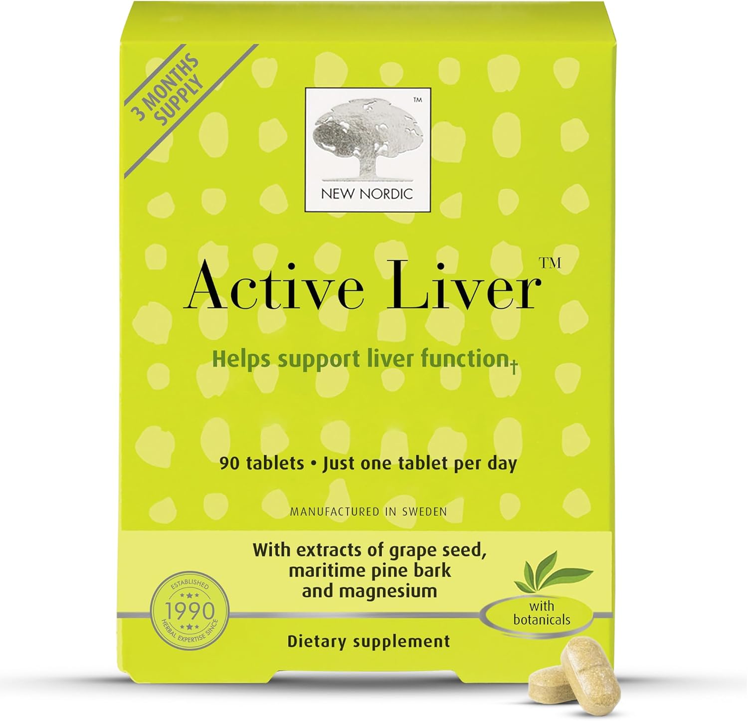 NEW NORDIC Active Liver Supplement for Daily Liver Health