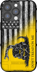 Don't Tread on Me US Camo Rugged Shield Case for iPhone 14 Pro Max