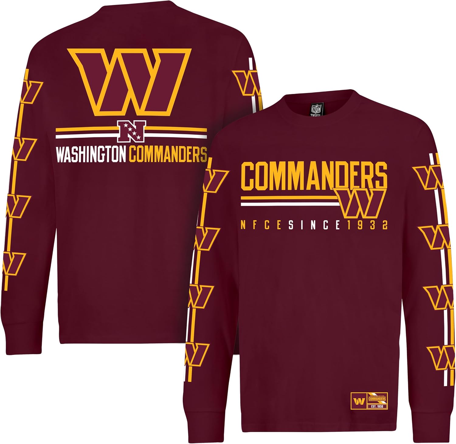 Ultra Game Youth NFL Official Long Sleeve T-Shirt for Fans