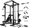 RitFit 1000LBS PPC03 Power Rack with Cable Crossover - Home Gym Pack