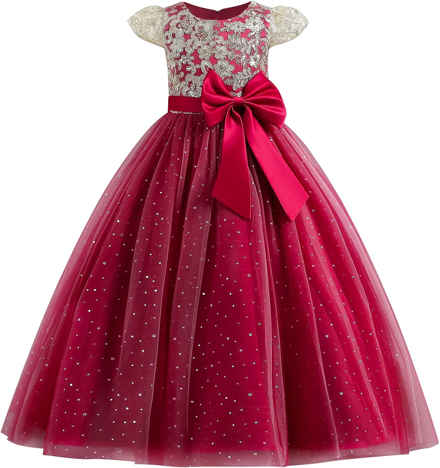 Flower Girl's Dress Puffy Tulle Gown for Kids Special Occasions