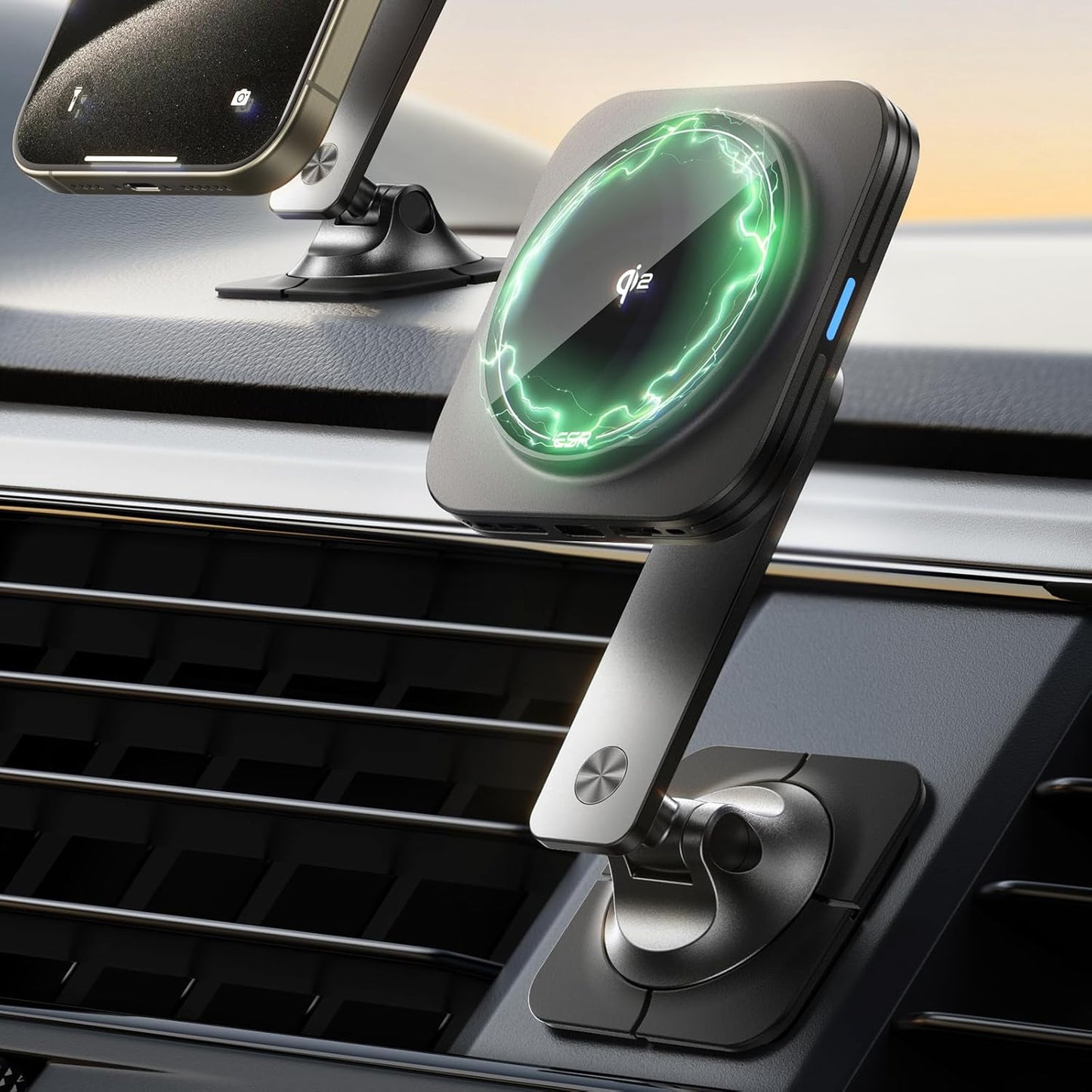 ESR 15W MagSafe Car Mount Charger - Universal Qi2-Certified