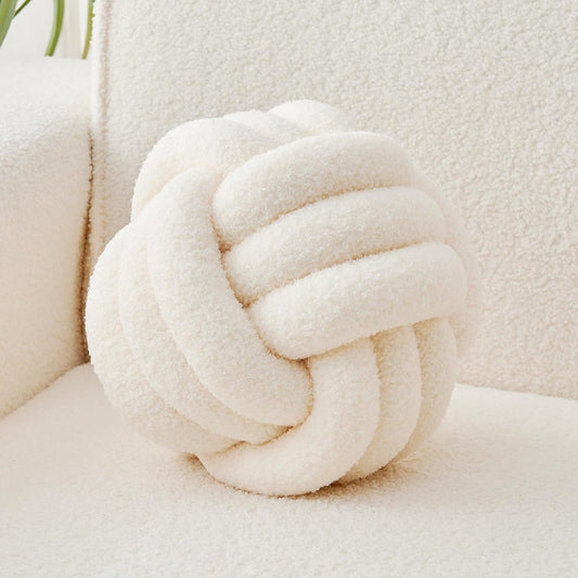 Decorative Throw Knot Pillow Ball for Home Chair Sofa Couch