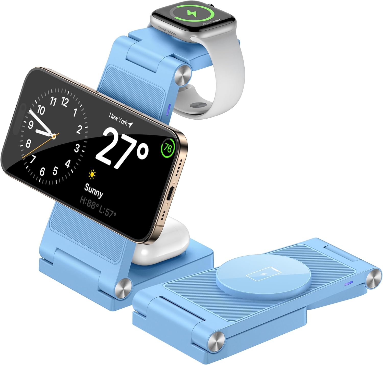 Magnetic Wireless Charger Stand for iPhone, Apple Watch, AirPods