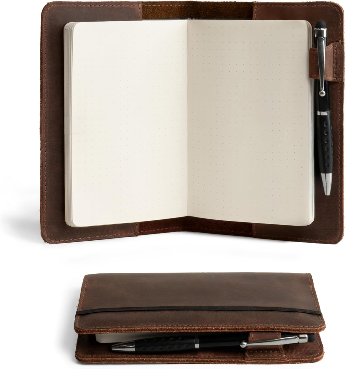 Handmade Leather Cover for A6 Notebook
