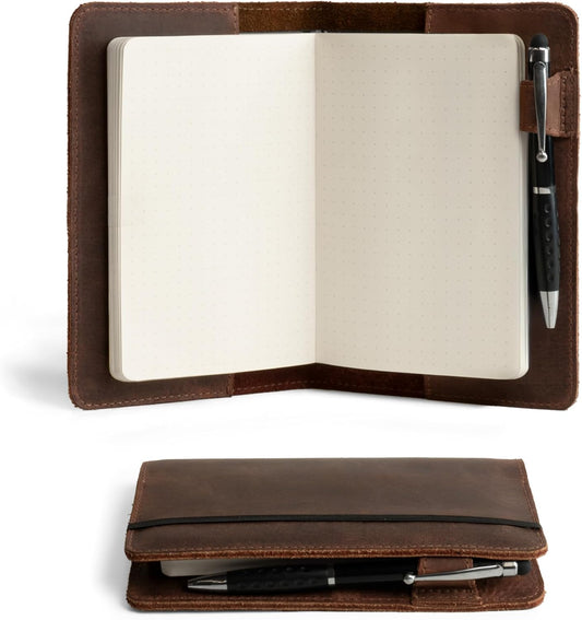 Handmade Leather Cover for A6 Notebook
