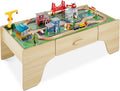Best Choice Products Large 50in Train Table - Durable 35-Piece Playset