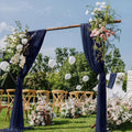 Navy Blue Wedding Arch Draping Fabric 4 Panels - Sheer 29in x 20ft