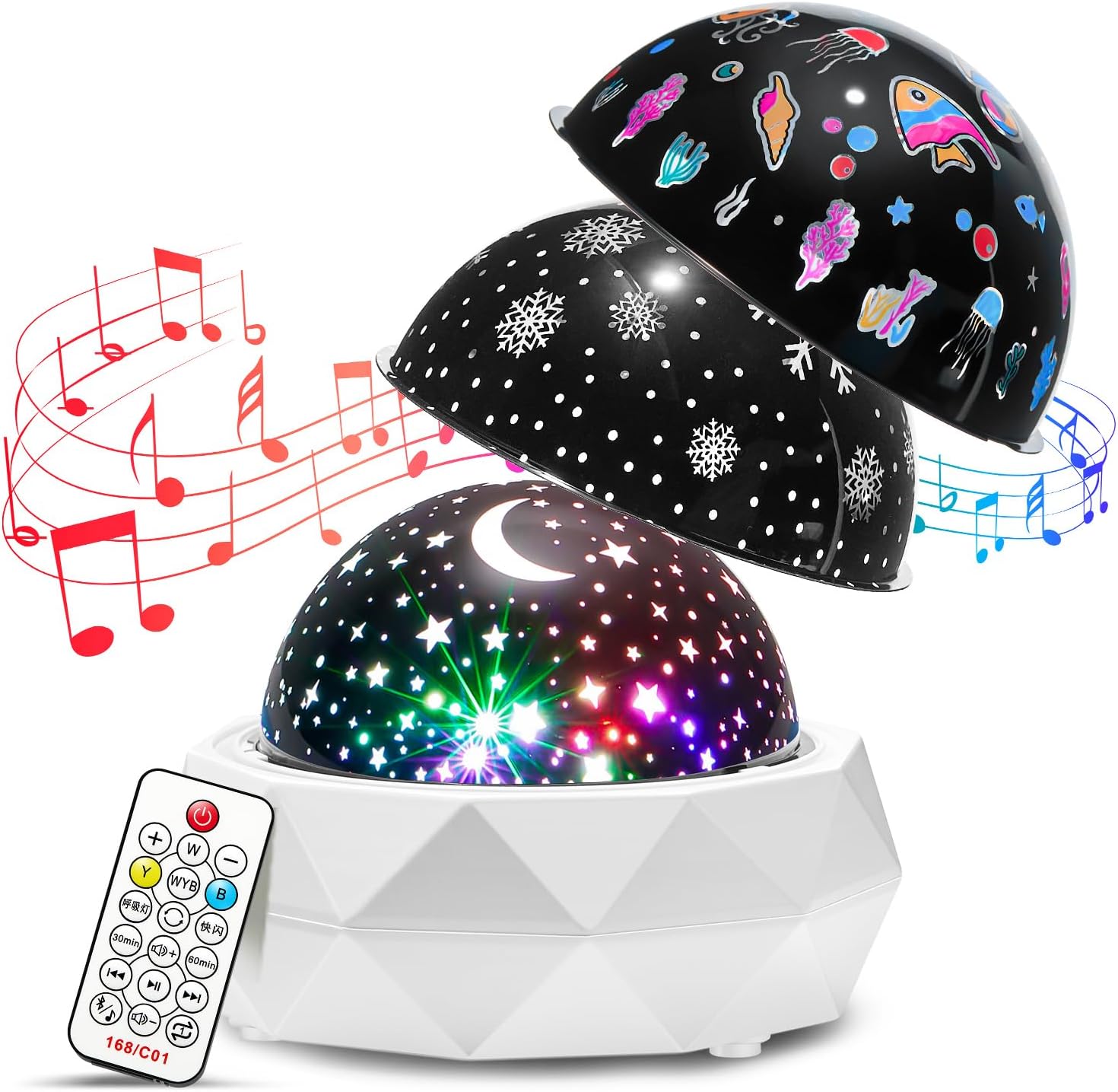 360 Star Projector Kids Night Light - Sleep Aid
