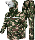 iCreek Rain Suit Waterproof Jacket and Trouser Suit Raincoat is