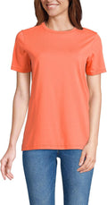 Lands' End Women's Relaxed Supima Cotton Crew Neck (Style 6DZG)
