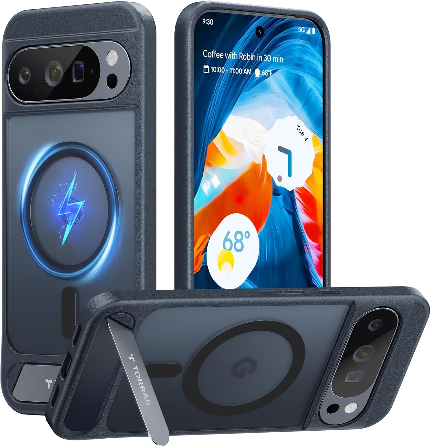 TORRAS Magnetic Stand Case for Google Pixel 10 Pro XL - Slim Fit