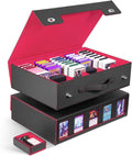 ZLCA Trading Card Storage Box 5-Row with Handle - Holds 3900+ Cards