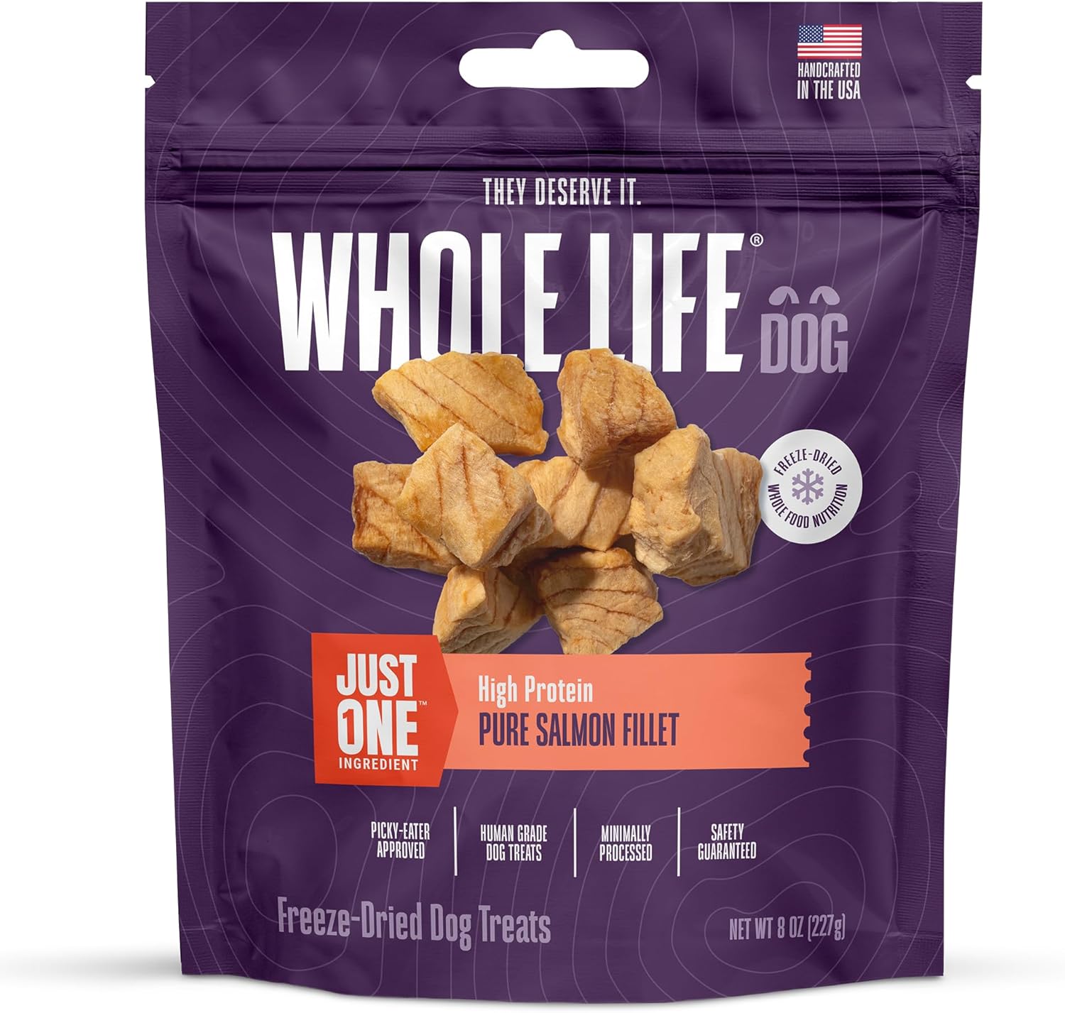 Whole Life Dog Freeze Dried Salmon Treats for Healthy Snacks