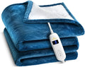 Medical king Heated Blanket Throw - Soft Machine Washable Comfort